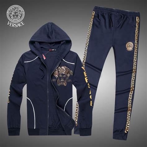 versace 2 piece sweat suit|Versace suit with design.